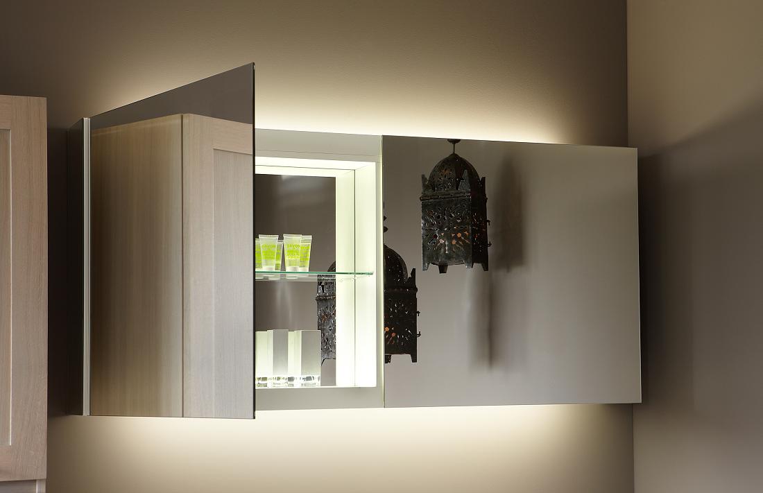 DETREMMERIE Spiegelkast (Luxury) (120 x 12 cm) met ind. verlichting